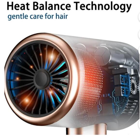 NWT Professional Ionic 1800W Fast Drying Blow Dryer Hair Styling Travel - Picture 5 of 8